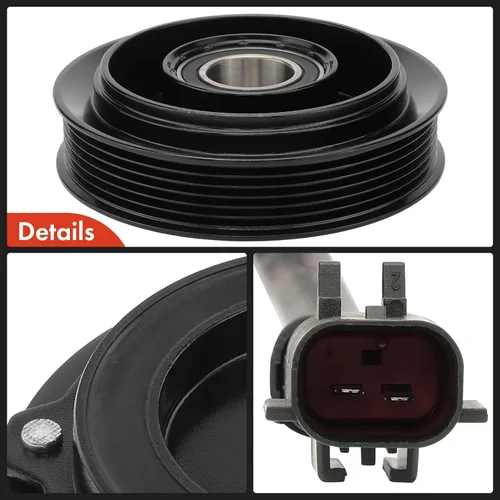 Vista 7 de A-Premium Kit de embrague de compresor de CA 2001-2007 compatible con Dodge Grand Caravan, Chrysler Town & Country, 2001-2003 Voyager, 3.3L 3.8L