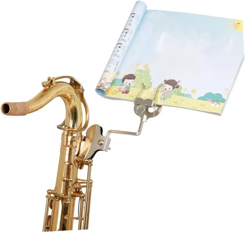 Vista 9 de Carpeta de partituras de música de marchas de música Clip de papel de música Clip de partitura de música Soporte de partitura de música Clip de nota