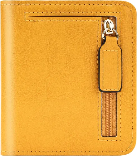 Vista 24 de Gostwo Cartera pequeña para mujeres, portador de tarjetas de crédito delgado bifold, billetera compacta de efectivo con bloqueo RFID, billeteras