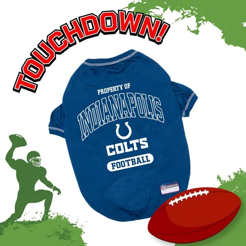 Vista 3 de Camisa de la NFL para mascota, para perros y gatos, duradera, 5 tamaños disponibles en 32 equipos de la NFL, camisetas de la NFL para mascotas