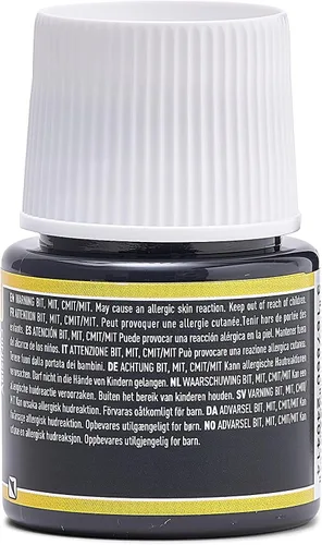 Vista 2 de Pebeo Porcelaine 150 - Pintura para porcelana de alto brillo a base de agua, botella de 45 ml - Negro abismo