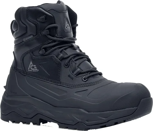 Vista 7 de Shoes for Crews ACE Fargo II, Men's, Women's, Unisex Composite Toe (CT) Work Boots, Slip Resistant, Waterproof