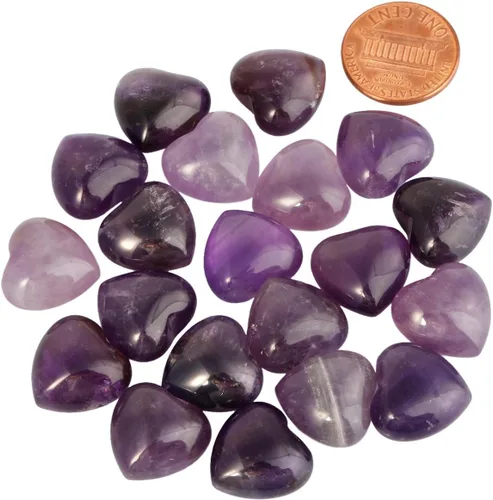 Vista 24 de mookaitedecor Cristales curativos opalita corazón amor preocupación palma piedra reiki equilibrio 0.5 pulgadas, paquete de 12, Opalita, opalita