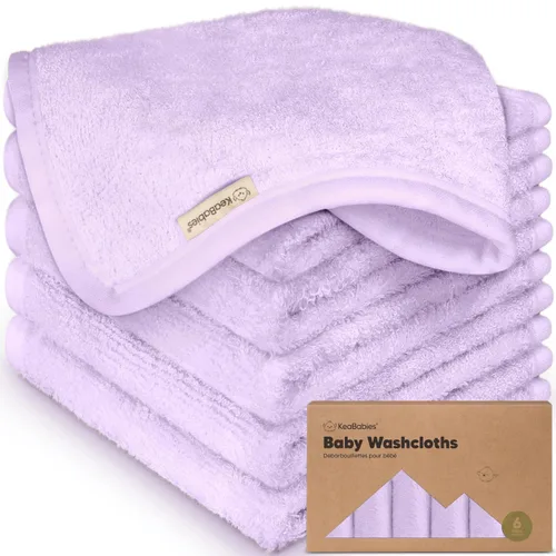 Vista 24 de Paquete de 6 paños de viscosa suave y absorbente de bambú para cara, cuerpo, toallas de bebé para recién nacidos, niños, niños pequeños, bebés
