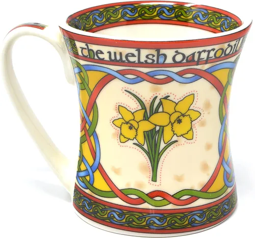 Vista 4 de Royal Tara Juego galés – 1 taza de narciso galés, 1 soporte para bolsita de té galés y 1 mezcla de té de cerveza galesa de 50 bolsitas de té