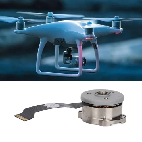 Vista 3 de Motor de repuesto para Phantom 4 Pro, piezas de reparación de motor de junta de aleación de aluminio universal, para Phantom 4 Series para UAV PTZ