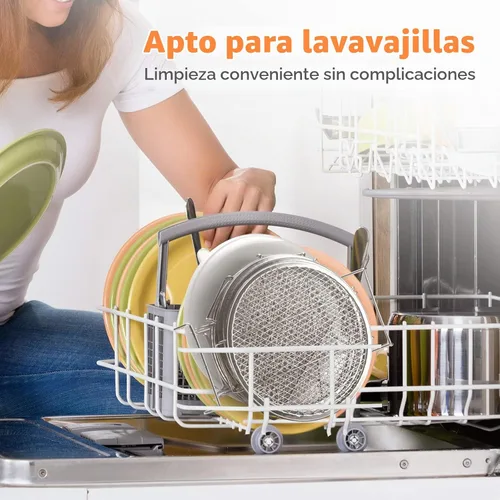 Vista 6 de SICHEER - Estante deshidratador de acero inoxidable, accesorios compatible con tapa de freidora de aire Instant Pot Crisp de 5.7 litros