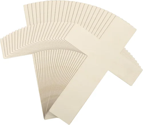 Vista 20 de Anglechic 12 paquetes de 30 centímetros de rebanadas de madera sin acabar con forma de ancla en blanco para manualidades, adornos