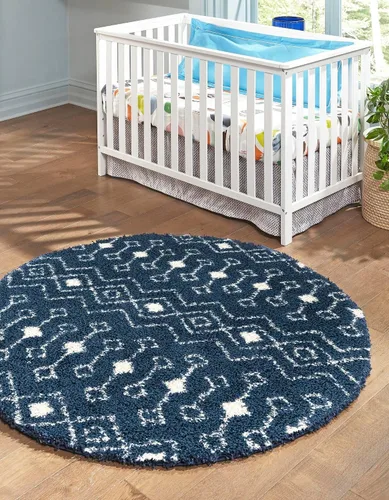 Vista 44 de Unique Loom Moroccan Trellis Shag Collection - Alfombra de área - Meknes (2 pies 2 pulgadas x 3 pies 1 pulgada, rectangular, marrón claro/marfil)