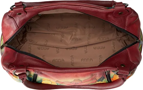 Vista 5 de Anna by Anuschka - Bolso de hombro para mujer, piel genuina y fruncida, diseño original