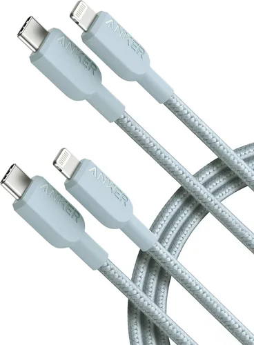 Vista 7 de Anker - Cable USB C a Lightning 310, cable con certificación MFi (3 pies, negro) Para iPhone 14 Series y más (cargador no incluido)