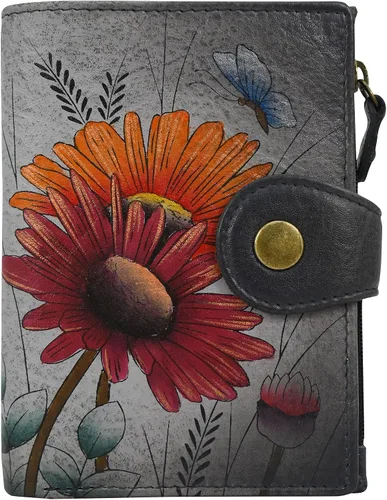 Vista 43 de Anna by Anuschka Cartera de mujer pintada a mano de cuero genuino para mujer