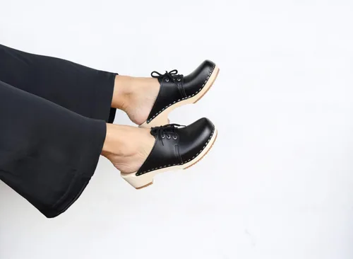 Vista 5 de VERKA Zuecos de madera para mujer de Suecia - ROSETT