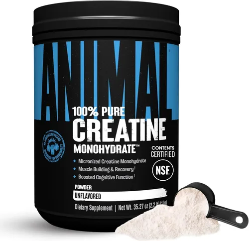 Vista 9 de Animal Cápsulas de Monohidrato de Creatina Micronizada - 300 Cápsulas, 2500mg por Porción para Apoyar el Crecimiento Muscular, Resistencia