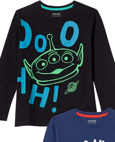 Vista 2 de Camiseta de manga larga Spotted Zebra, marca Tienda, de Disney, Star Wars, Marvel, para niño
