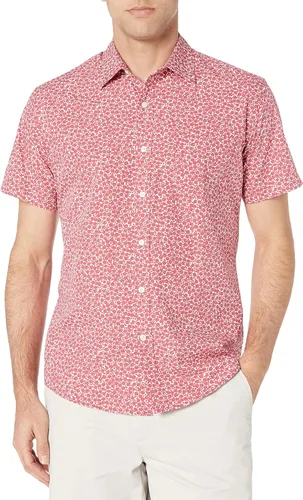 Vista 2 de Tienda Essentials - Camisa de popelina de manga corta de ajuste regular para hombre