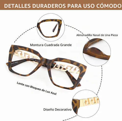 Vista 4 de JM - Paquete de 3 lentes de lectura estilo Oprah para mujeres, de gran tamaño, con bloqueo de luz azul, para computadora y moda