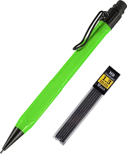 Vista 8 de Rite in the Rain - Lápiz mecánico resistente a la intemperie, barril negro, mina oscura de 1.3 mm, 12 recargas de mina (N°. BK15)