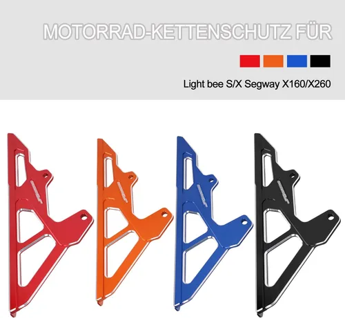 Vista 7 de JFG RACING Sur Ron - Protectores de cadena, protector de cadena para motocross, cubierta protectora CNC para Surron Sur Ron Light Bee S/X Segway