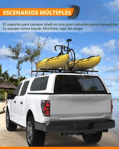 Vista 7 de MELIPRON - Soporte de techo para camión resistente, capacidad de 500 libras