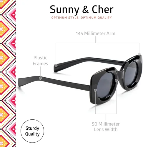 Vista 38 de OPTIMUM OPTICAL Gafas de sol protectoras UV atemporales para hombres y mujeres