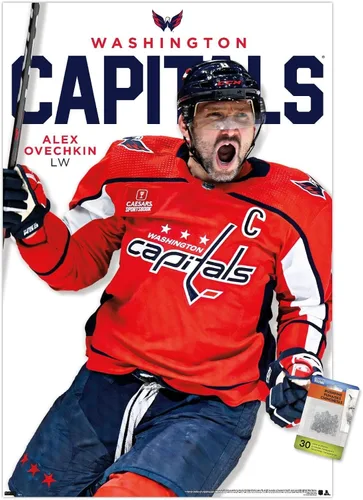 Vista 7 de Trends International NHL Washington Capitals - Póster de pared de la serie 23 de Alexander Ovechkin, 14.72 x 22.37 pulgadas, paquete de póster