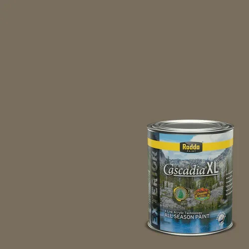 Vista 103 de Rodda Paint CASCADIA XL Pintura e imprimación satinada exterior en uno, cuarto de galón, resistencia industrial