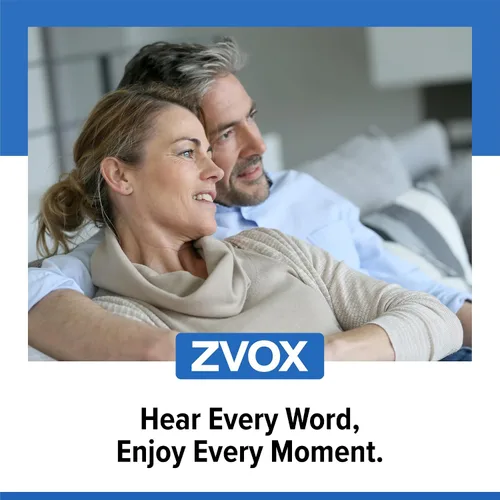 Vista 9 de ZVOX AccuVoice AV100 Barra de Sonido Compacta para TV con 6 niveles de refuerzo de voz, negro