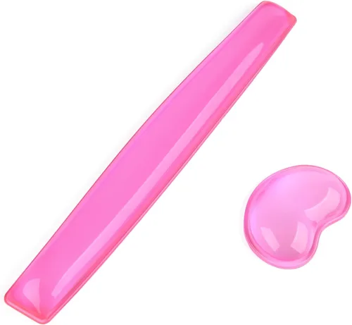 Vista 13 de Juego de reposamuñecas de gel para teclado y mouse – Soporte para teclado y mouse para oficina, juegos, computadora, laptop, ergonómico, cómodo