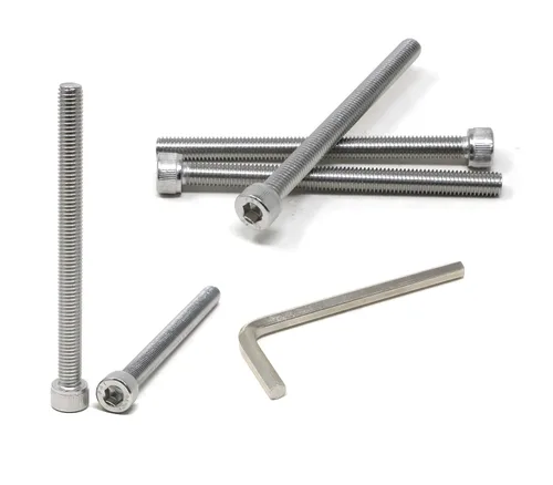 Vista 74 de iexcell Kit de tornillos de cabeza hexagonal de acero inoxidable 304, 100 unidades M2 x 0.157 in, paso de rosca de 0.016 in