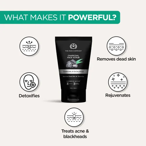 Vista 7 de The Man Company Detan Kit facial – Lavado facial de carbón, exfoliante de carbón, crema facial hidratante diaria El mejor cuidado – Paquete de 3