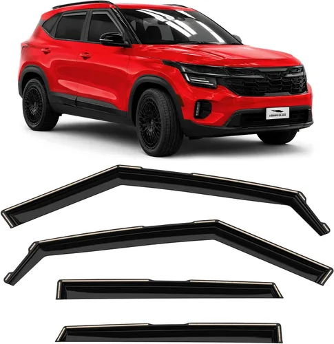 Vista 37 de Voron Glass in-Channel Rain Guards for Chevy Equinox 2018-2024 Para Equinox 18-24