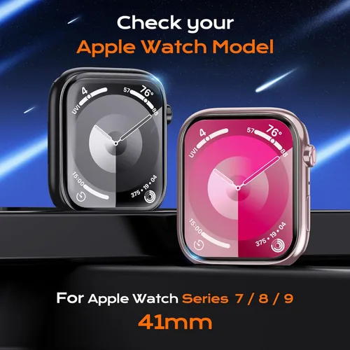 Vista 6 de 3 protectores de pantalla para Apple Watch Series 7/8/9 de 1.614 in