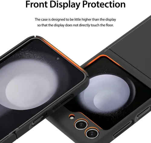 Vista 7 de araree Aero Flex - Funda para Galaxy Z Flip 5 con protección de bisagra, funda protectora delgada (PC) con protector de bisagra (TPU), compatible