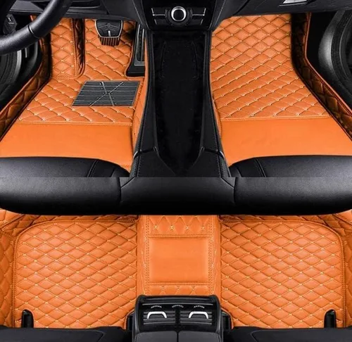 Vista 3 de Tapetes de suelo de automóvil compatibles con el 99 % de los sedán, SUV, deportivos, cobertura completa, compatible con hombres y mujeres, Negro