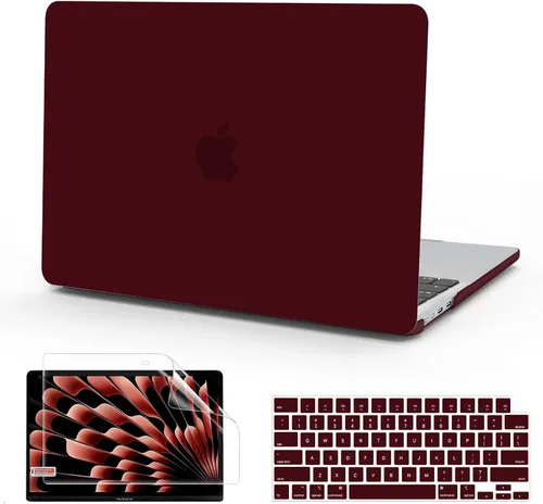 Vista 8 de B BELK Funda compatible con MacBook Air de 15 pulgadas 2026 2025 2024 2023 M5 M4 M3 M2 A3448 A3241 A3114 A2941 Pantalla de retina líquida, carcasa