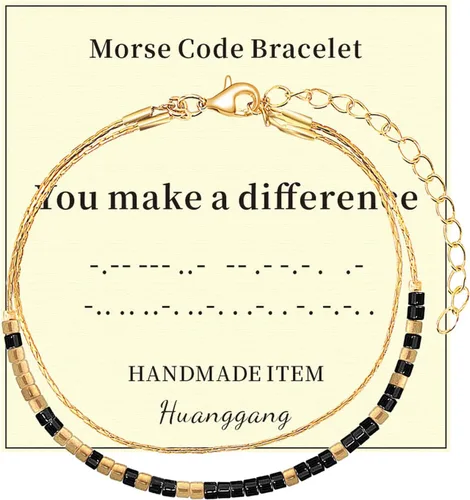 Vista 18 de Regalos inspiradores para mujeres, pulseras con código morse, mensaje secreto para hija, mamá, mejor amiga, profesora, día de la madre, día de San