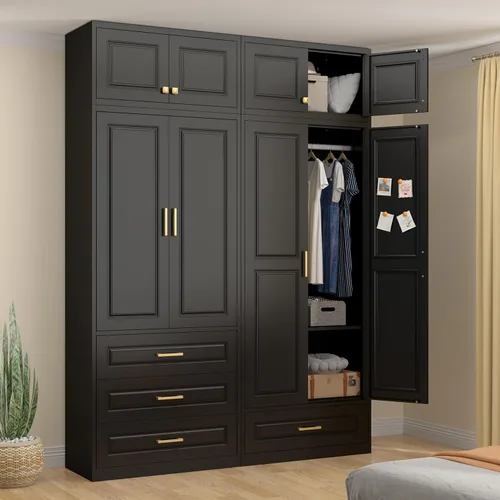 Vista 6 de UNICOLY Gabinete de Almacenamiento de Pared de 15", Pequeño Armario Guardarropa, Pequeño Gabinete Colgante para Dormitorio Escuela, Empleado