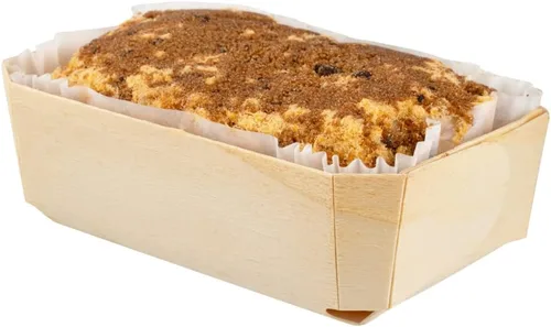 Vista 11 de Restaurantware Taipei - Moldes de madera para hornear de 17 onzas, 100 moldes desechables listos para horno, con forros de papel, recipientes