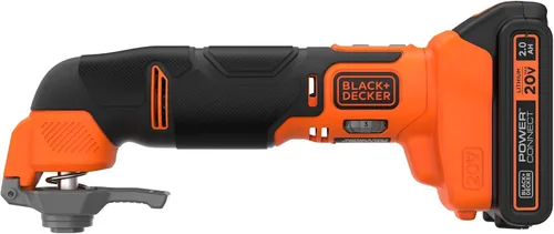 Vista 2 de BLACK+DECKER Multiherramienta de 20 V máximo, kit de herramientas oscilantes, 6 velocidades, cambio rápido de hoja para necesidades