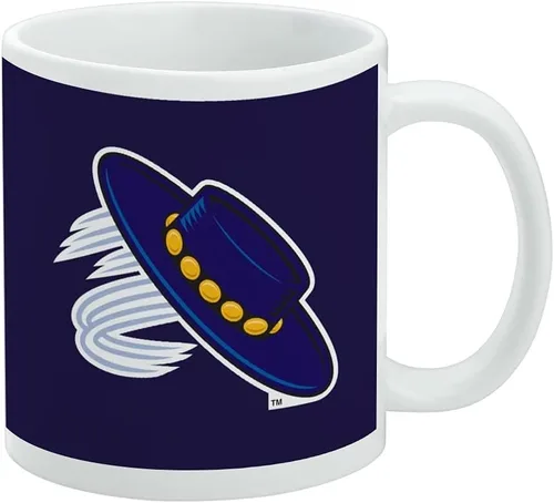 Vista 244 de Taza de cerámica con el logotipo principal de la Universidad Rider, taza de regalo novedosa para café, té y bebidas calientes, 11oz, blanca