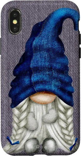 Vista 5 de Funny Gnome Girl with Blue Jeans for Women Cute Denim Case for iPhone 17