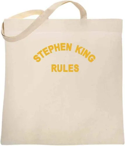 Vista 9 de Stephen King Rules - Bolsa de mano para adultos Stephen King Tee Gifts King