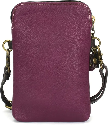 Vista 3 de CHALA Farm Animal Collection Cell Phone Crossbody Purse-Women PU LeatherCanvas Multicolor Handbag with Adjustable Strap