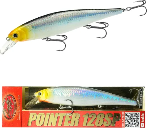 Vista 10 de LUCKY CRAFT Pointer 128SP, Señuelo de Pesca de Lubina de Lago de Agua Dulce, Jerkbait, Suspendido, Aparejos de Pesca, Accesorios de Pesca, Equipo