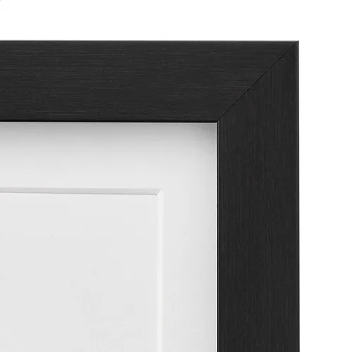 Vista 5 de Amazon Basics Marco de fotos rectangular de 5 x 7 pulgadas o 4 x 6 pulgadas con paspartú, paquete de 2, color negro