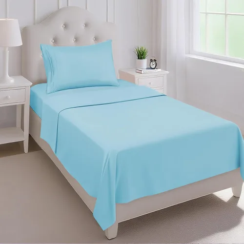 Vista 86 de Mejoroom Juego de sábanas tamaño individual – Sábanas individuales de Hotel Collection – Sábanas y fundas de almohada con sábana bajera de bolsillo