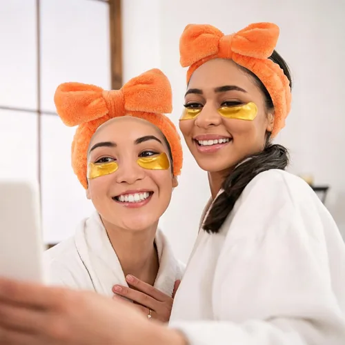 Vista 5 de Semato 1 diadema de novia con 7 piezas naranja spa
