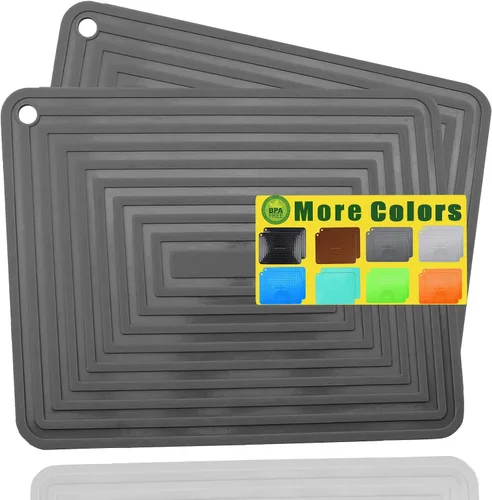 Vista 12 de LogHog Large Silicone Trivet Mats for Hot Dishes/Pans, Heat Resistant Pot Holder, 9"x12" Non Slip Flexible Durable Pot Coaster Kitchen Table Mats