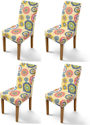 Vista 33 de Rnyleeg Juego de 1 funda para sillas de comedor con diseño de mariposa y rosa azul, elegante, suave, lavable, para cocina, hotel, ceremonia